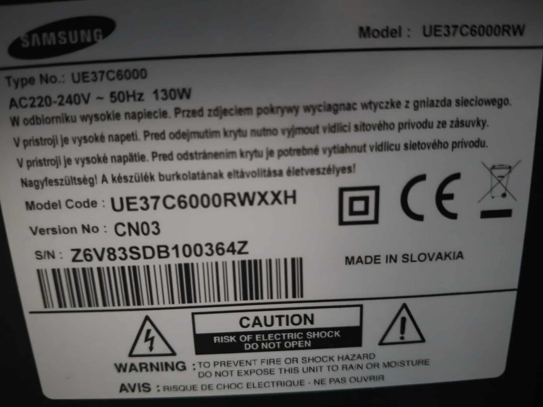 Elbląg sprzedam telewizor 37 cali działający małe zarysowanie na ekranie