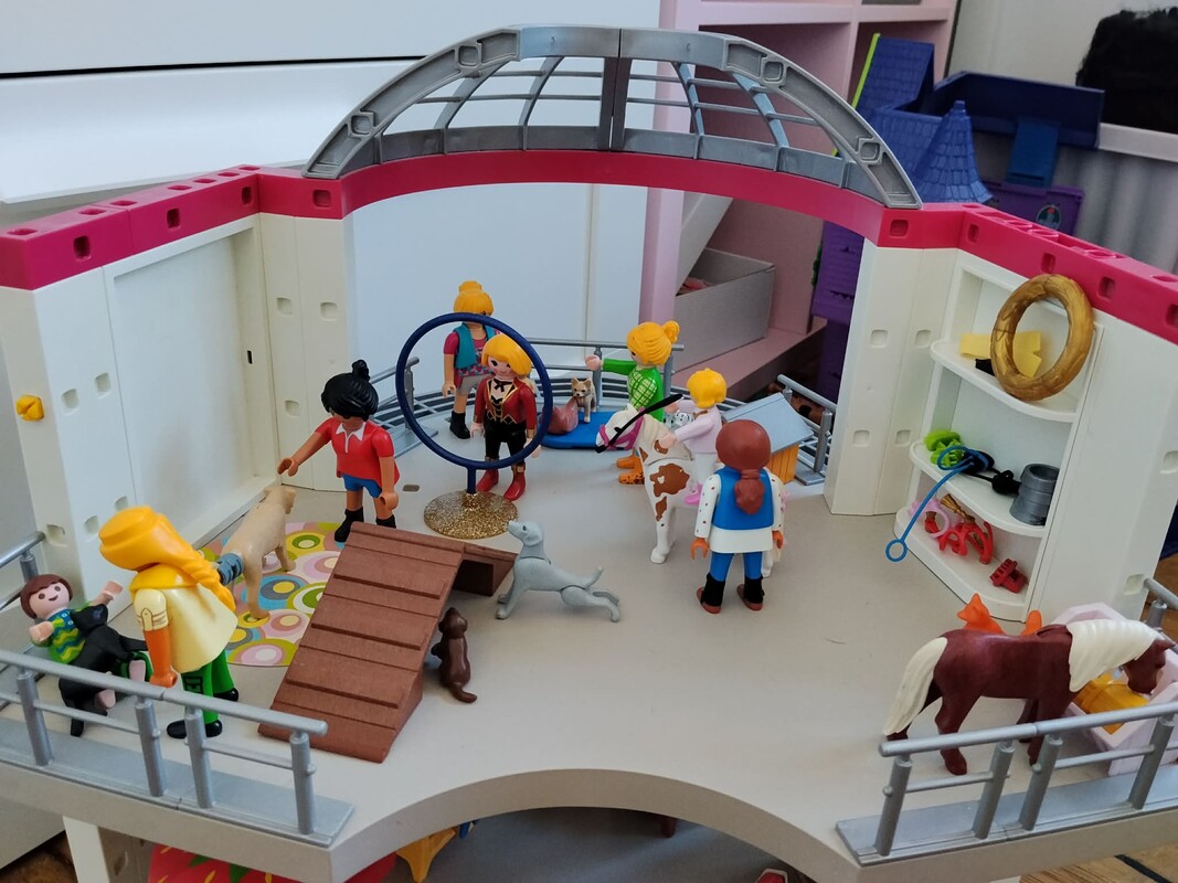 Elbląg Sprzedam duży zestaw klocków Playmobil. Bazą jest dom handlowy + dużo różnych dodatków i figurek. Stan bdb.