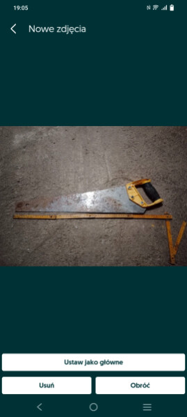 Elbląg Sprzedam piłę ręczną Stanley. Stan widoczny na zdjęciach. Długość całkowita 65 cm. Odbiór osobisty Elbląg lub