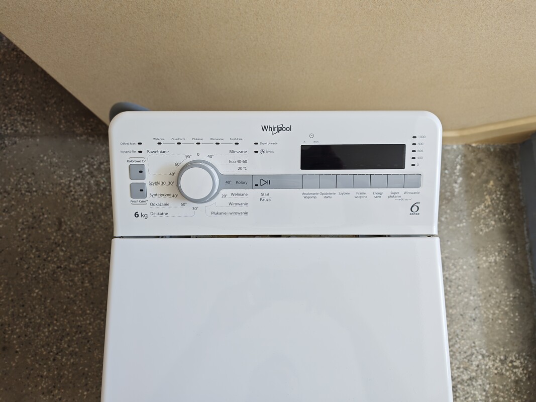 Elbląg Pralka Whirlpool MTDLR 6040SUżywana 2 lata100 % sprawnaCena do negocjacji