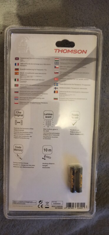 Elbląg Pilot do Tv Panasonic. .. Zamiennik b. Dobrze się sprawdza. .. Wkładasz baterie i działa. .