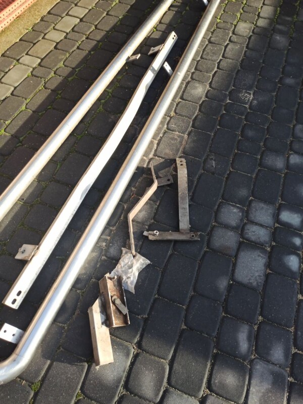 Elbląg Rury progowe do busa o długości 255cm zamontowane były w VW transporter.
. relingi renault Trafic