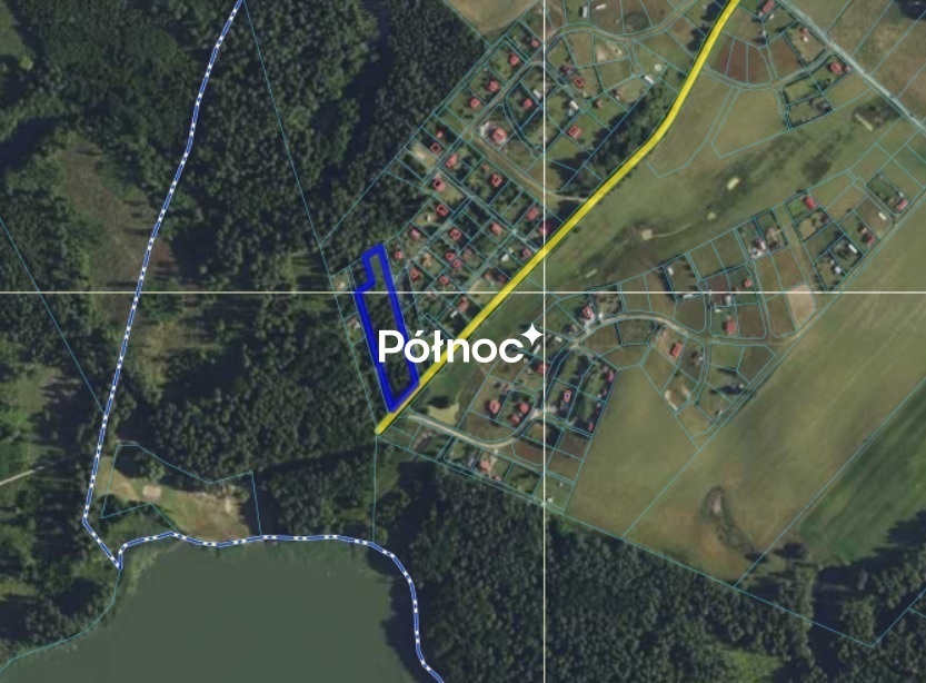 Elbląg PÓŁNOC NIERUCHOMOŚCISprzedam działkę - Glebiska. Wyjątkowa działka nad jeziorem Taftowo – Glebiska, gm.