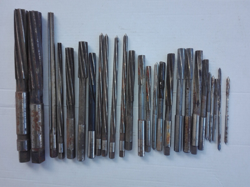 Elbląg Rozwiertaki do metalu, różne rozmiary, 26 sztuk, cena za całość