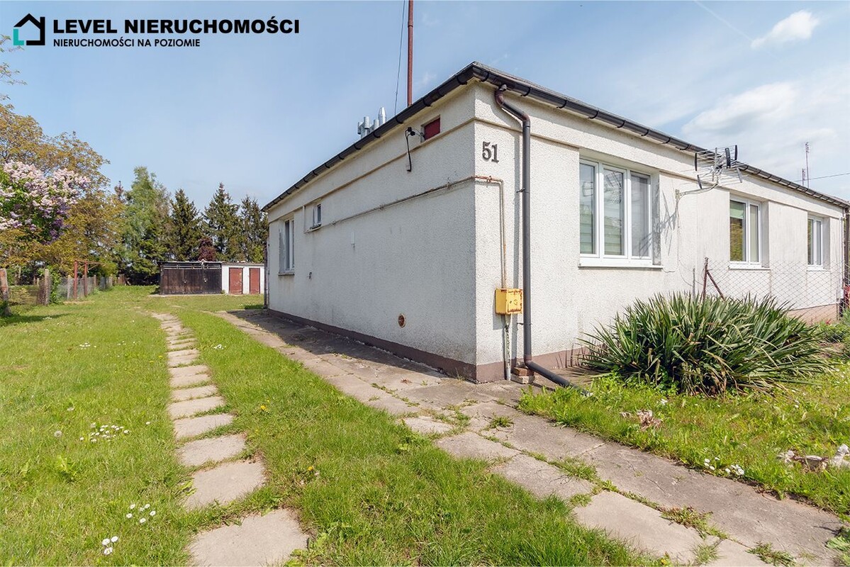 Elbląg LEVEL NIERUCHOMOŚCIPół domu w Starym Polu 48m2 plus działka 949m2 ul. Marynarki Wojennej, Stare