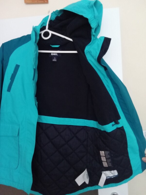 Elbląg Sprzedam za 100 zł. komplet ocieplany dla dziewczynki na wiek 8 - 10 lat kurtka na polarku i spodnie ocieplane