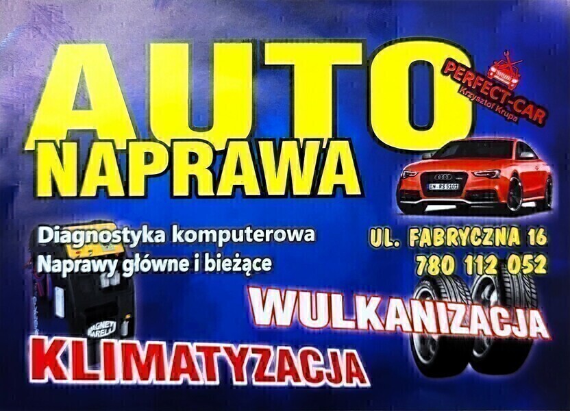 Elbląg SERWIS SAMOCHODOWY PERFECT-CAR AUTO NAPRAWA FABRYCZNA16 KRUPA KRZYSZTOF-Klimatyzacja Nabijanie