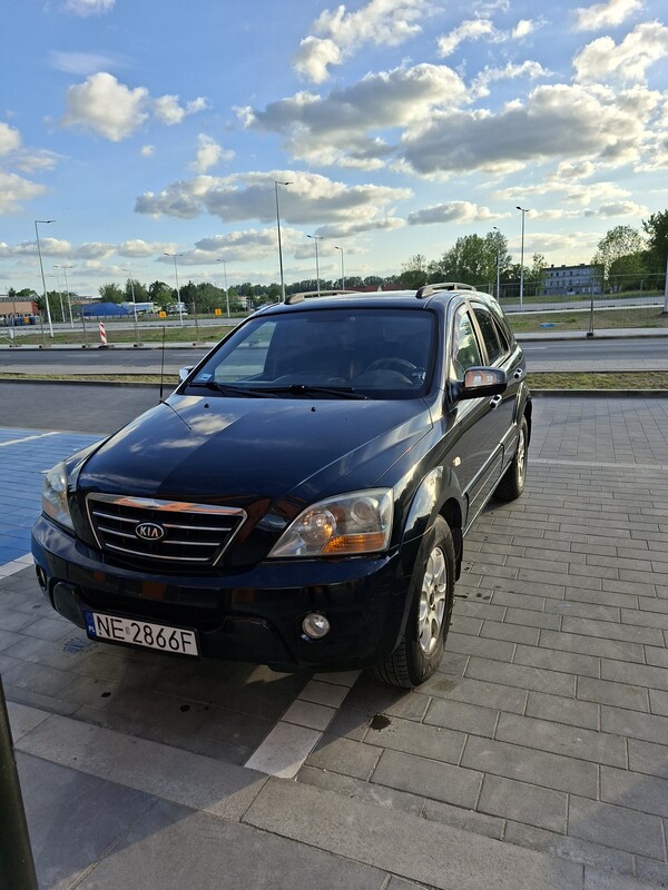 Elbląg Kia Sorento 2.5 CRDi 170KM, czarny SUV, ważne opłaty, w ciągłym użyciu