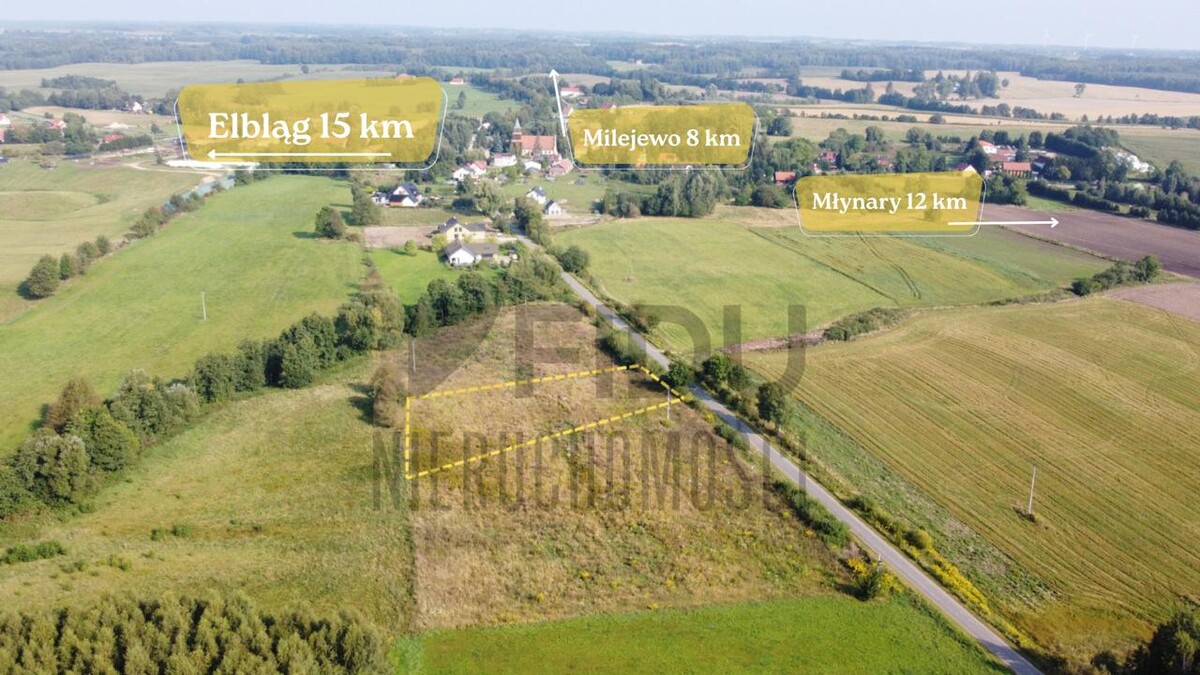 Elbląg 🏡 Nowa oferta tylko w FiDU Nieruchomości📍Pomorska Wieś Działka 3 011 m²