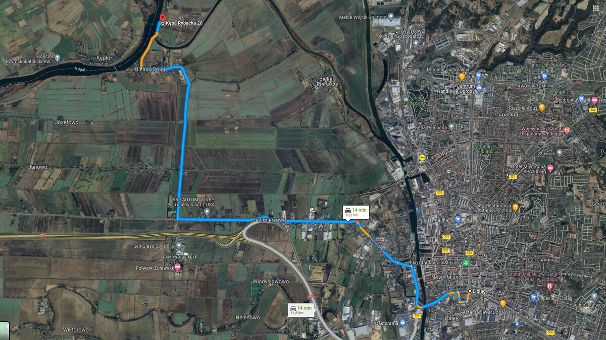 Elbląg * * * ABC NIERUCHOMOŚCI * * * POLECAMY ŚWIETNĄ DZIAŁKĘ W NIEDALEKIEJ ODLEGŁOŚCI OD ELBLĄGAo pow. 3011m2z