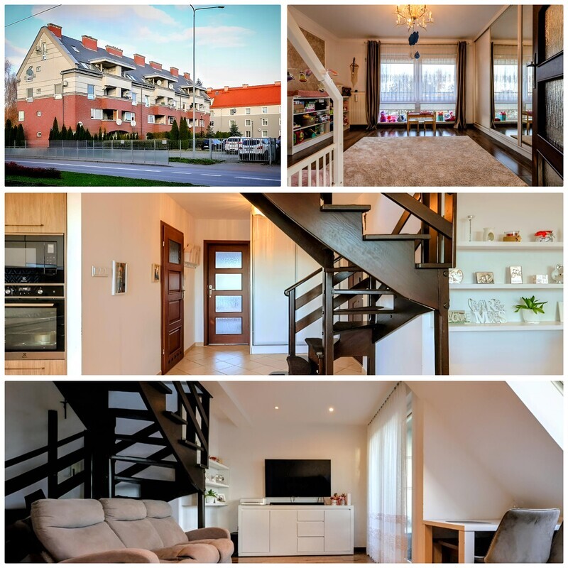 Elbląg Wyjątkowe dwupoziomowe mieszkanie 64 m2 gotowe do wprowadzeniaElbląg, ul. Browarna — komfort, przestrzeń