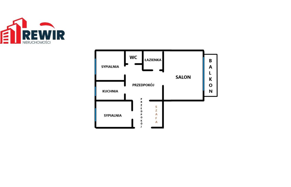 Elbląg RewiR NieruchomościWybierz Swój❤️Wymarzony RewiR Trzypokojowe mieszkanie przy ul.