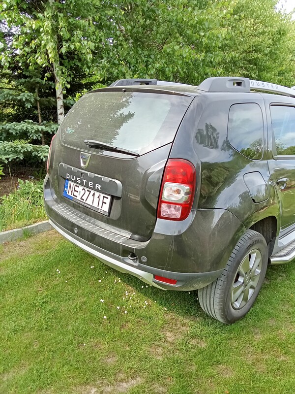Elbląg Sprzedam: zadbana Dacia Duster SUV w kolorze czarnym, r. prod.2014,benzyna + LPG. Model Dacia Duster 13-Duster
