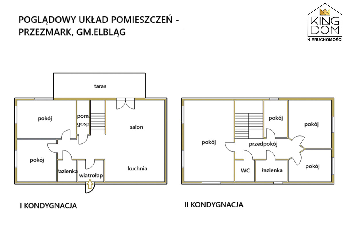 Elbląg 👑🏠  KINGDOM  🏠👑NIERUCHOMOŚCI BLISKO CIEBIE  WOLNOSTOJĄCY,