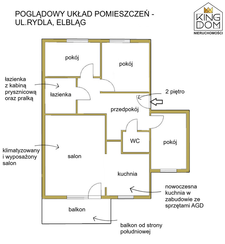 Elbląg 👑🏠 KINGDOM 🏠👑NIERUCHOMOŚCI BLISKO CIEBIE NOWOCZESNE,