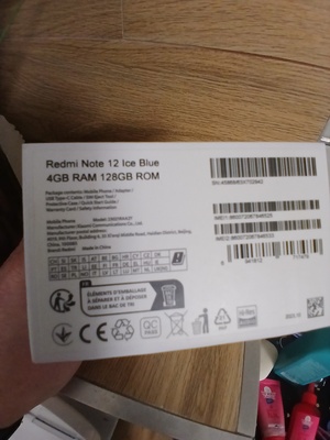 Elbląg Sprzedam tel Redmi Note 12 Ice Blue 4GB RAM 128GB ROM stan tel bardzo dobry