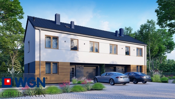 Elbląg NOWOCZESNY DOM W ZABUDOWIE DWULOKALOWEJ 116,37m² STAN DEWELOPERSKI