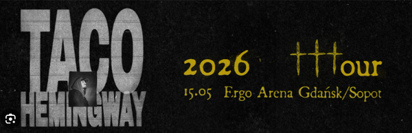 Elbląg Sprzedam bilety &ndash; Taco Hemingway 2026 Tour | Gdańsk | 15.05.2026
Sprzedam bilety na koncert Taco