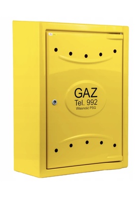 Elbląg Nowa skrzynka gazowa 800×600×250 mm. Solidna stal ocynkowana, lakierowana proszkowo. Posiada zamek