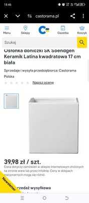 Elbląg Witam Osłonka ceramiczna na kwiata