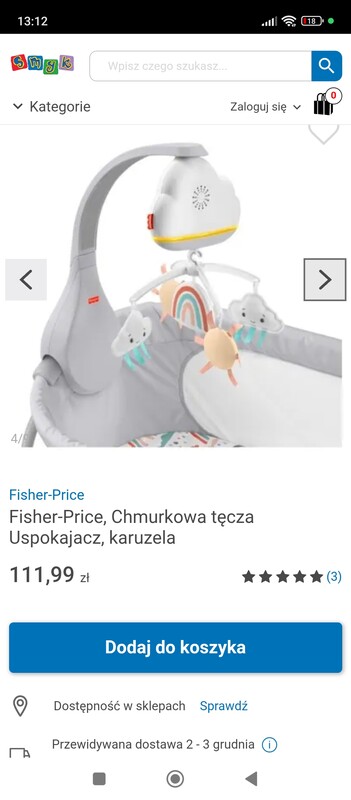 Elbląg Witam posiadam na sprzedaż prawie nie używaną karuzele kołysankę uspokajająca w stanie idealnym