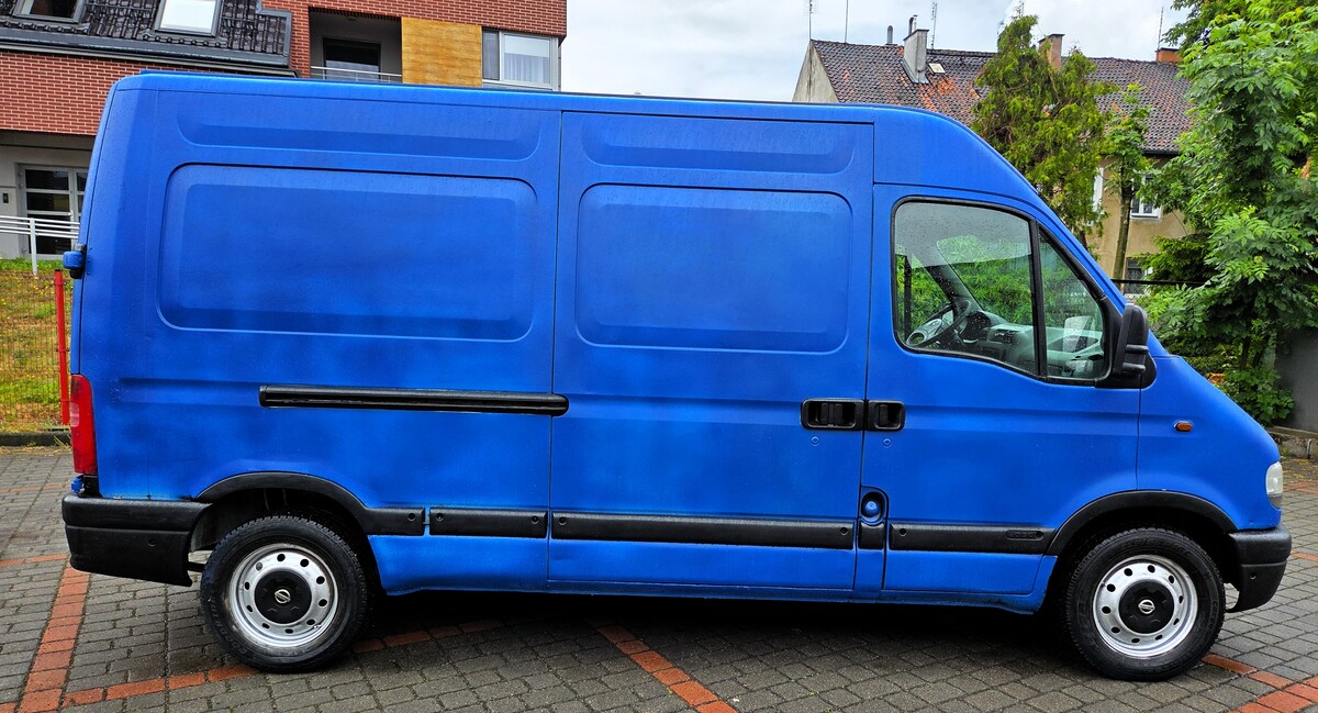 Elbląg Nissan Interstar Średni 2.2 Diesel 90KM 2002 – Dziadek Smerf 🚐Poduszki powietrzne | Wspomaganie