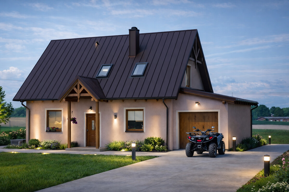 Elbląg DOM DREWNIANY JEDNORODZINNY ECOHOUSE IVJesteśmy firmą zajmującą się produkcją domów drewnianych mieszkalnych
