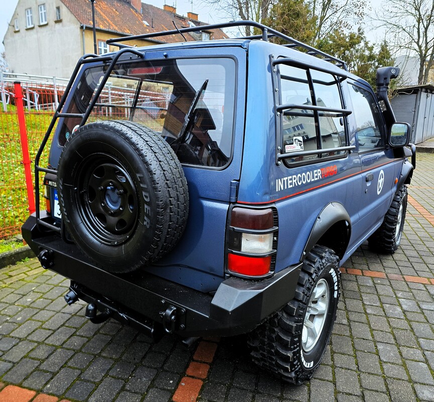 Elbląg Mitsubishi Pajero 2 4X4 OFF ROAD 2,5Diesel 100KM 1993Rok Doinwestowany Metalowe Zderzaki Hak