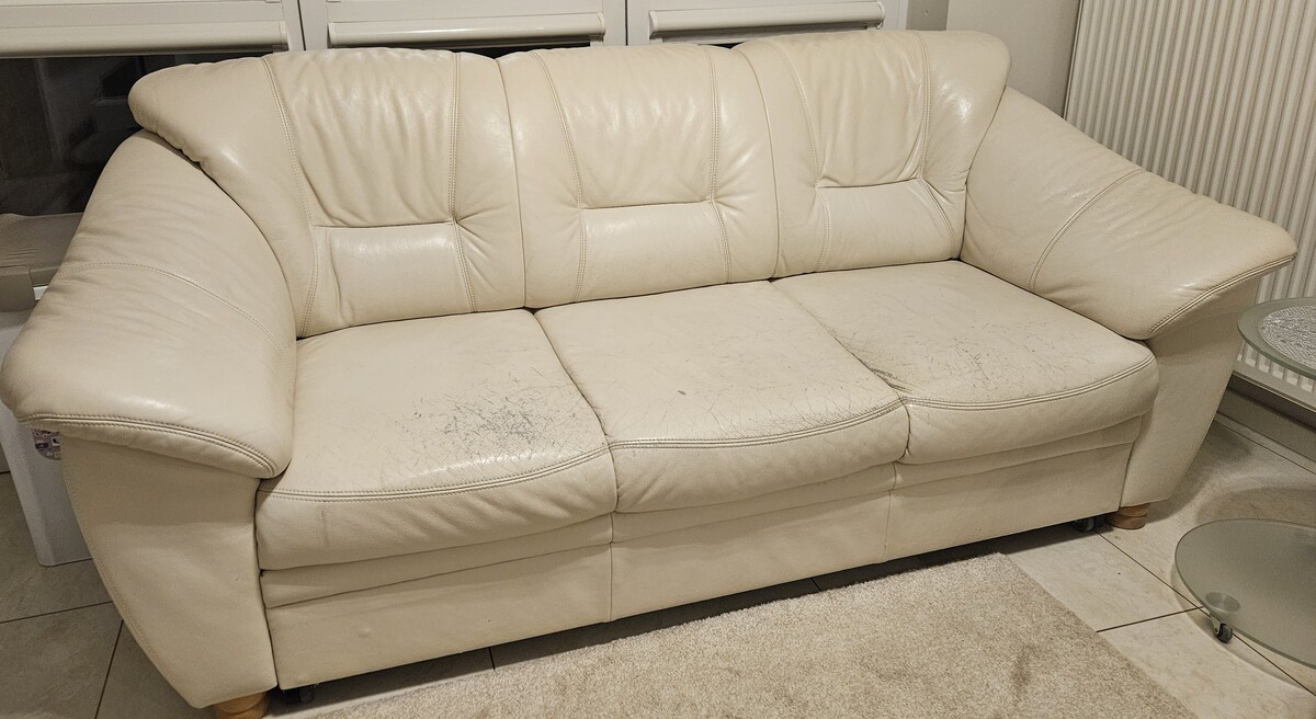 Elbląg Sprzedam używaną sofę 190x90 i fotel 90x90