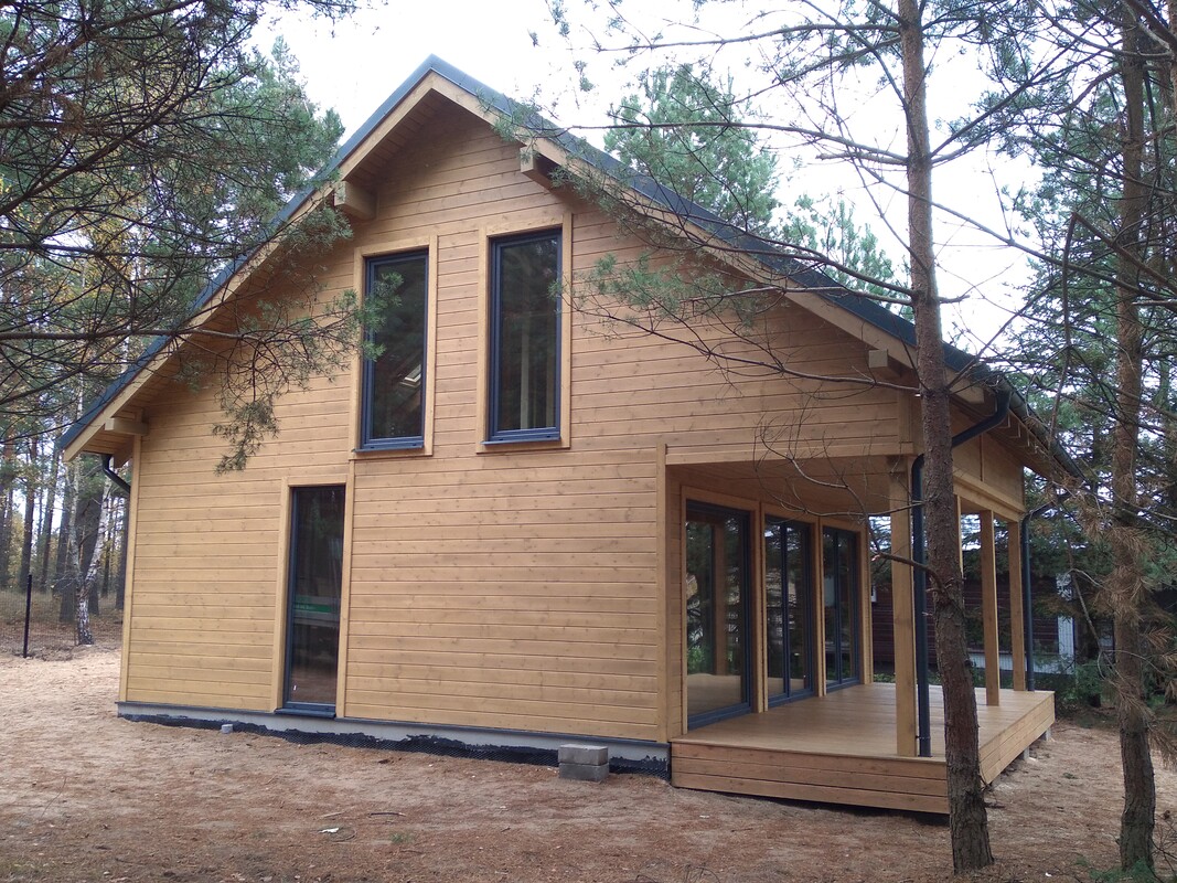 Elbląg DOM DREWNIANY JEDNORODZINNY MINI IJesteśmy firmą zajmującą się produkcją domów drewnianych mieszkalnych