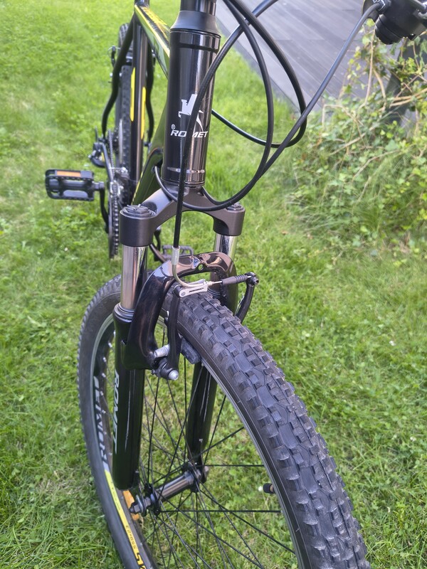 Elbląg Rower górski hardtail Romet Rambler R6.1 MTB Series czarny / żółty 2022,jestem pierwszym właścicielem roweru