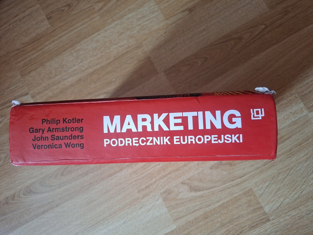 Elbląg Marketing europejski podręcznik.
Używany, syn płacił za niego 160 zl
Przydatny na wydziałach ekonomii i
