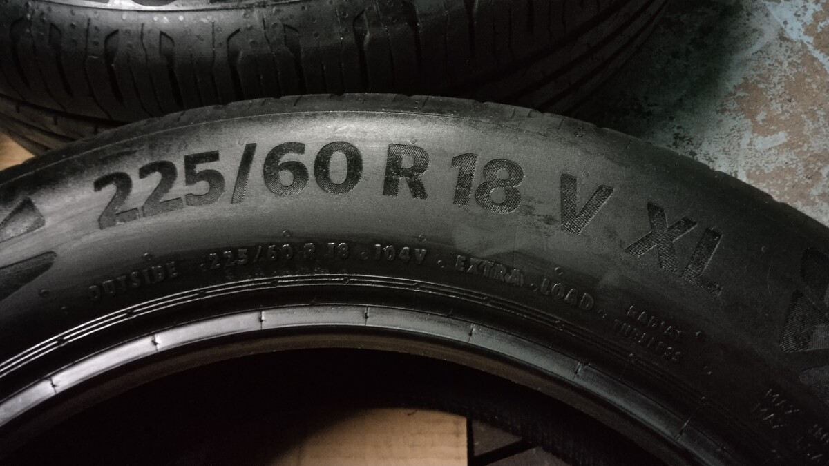 Elbląg Opony letnie 225/60/18 V XL Continental EcoContact 6.Stan bardzo dobry, Bieżnik ok 5 mm, Rok 2021.Cena do