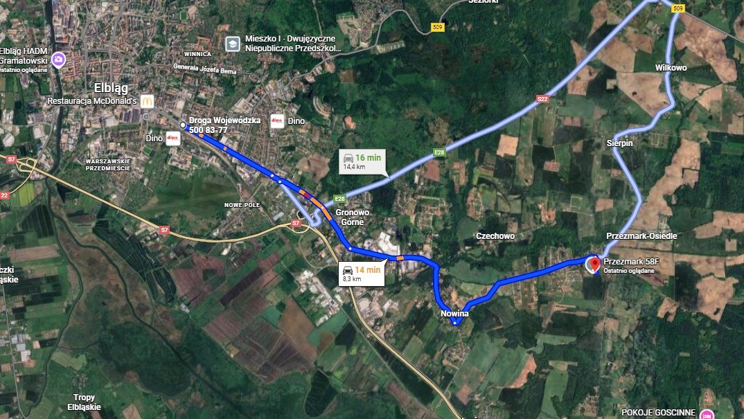 Elbląg * * * ABC NIERUCHOMOŚCI * * *NOWA CENA! DZIAŁKA BUDOWLANA W NIEDALEKIEJ ODLEGŁOŚCI OD ELBLĄGAo pow. 1 501