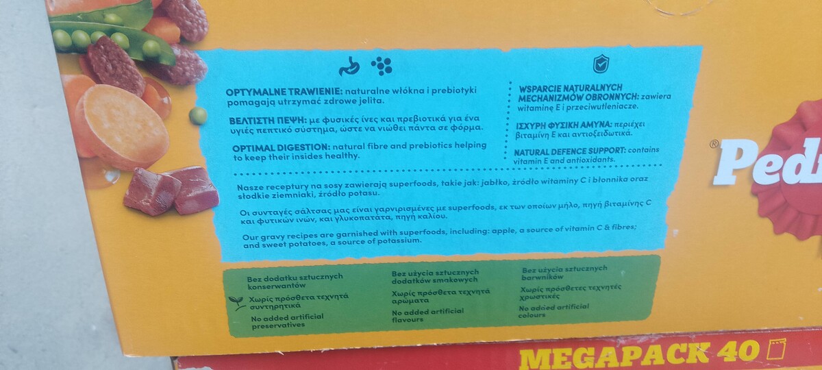 Elbląg Mam do odsprzedania dwie paczki Pedigree po 40 paczuszke 100 g! Locznie 80 szt cena jaka mnie interesuje 110