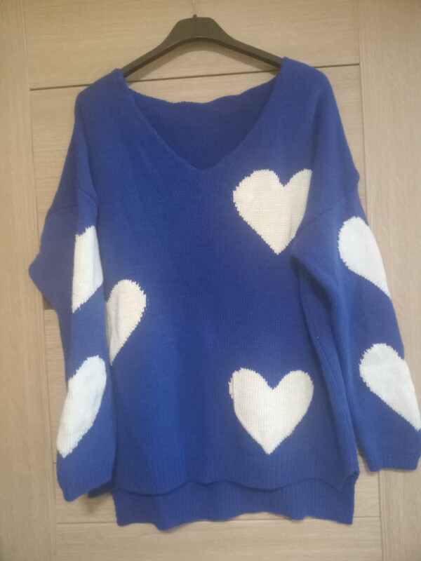 Elbląg Sprzedam sweter fuksja. sweter haber. sweter zielony w pasy. bluzka bez że złotym. bluzka czarna brokatowa.