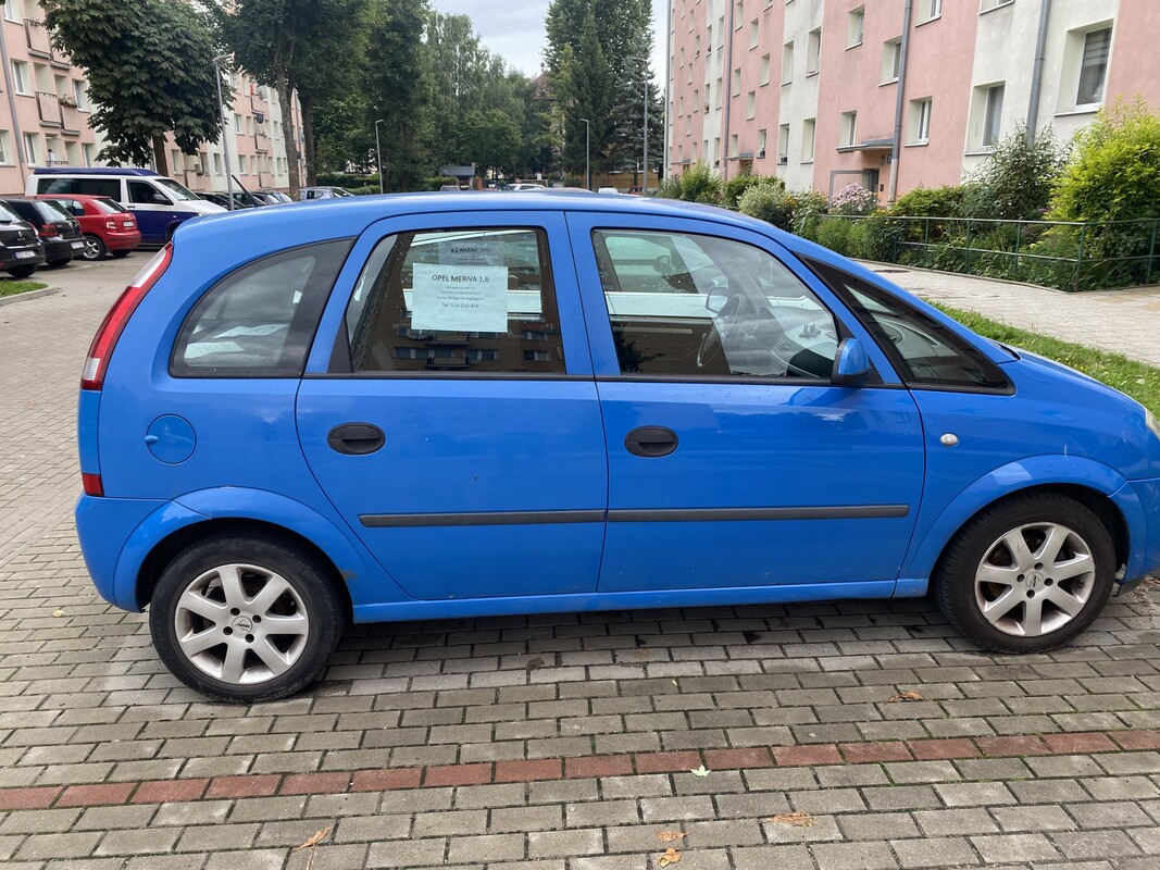 Elbląg Opel Meriva 1.6 benzyna, 2003 rok produkcji, sprawna klimatyzacja, Samochód ogólnie w stanie dobrym. Cena do