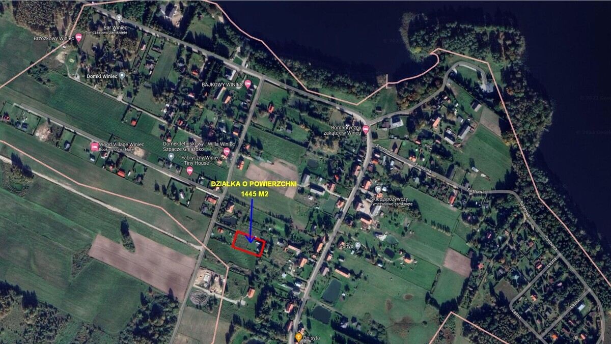 Elbląg * * * ABC NIERUCHOMOŚCI * * * POLECAMY ŚWIETNĄ DZIAŁKĘ NAD JEZIOREM !!!o pow. 1 445 m2z