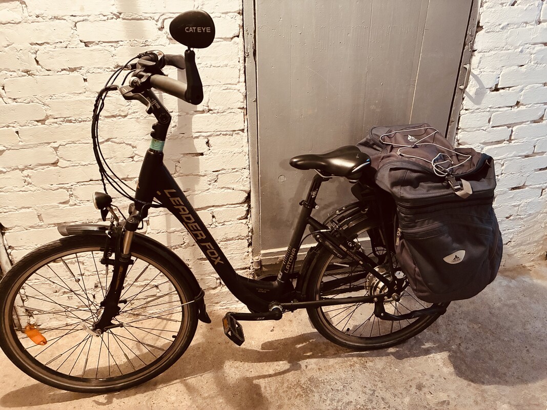 Elbląg Sprzedam 5.letni rower elektryczny Leader Fox Latona, koła 26” , rama 16,5” , czarny mat/złoty.