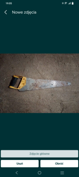 Elbląg Sprzedam piłę ręczną Stanley. Stan widoczny na zdjęciach. Długość całkowita 65 cm. Odbiór osobisty Elbląg lub