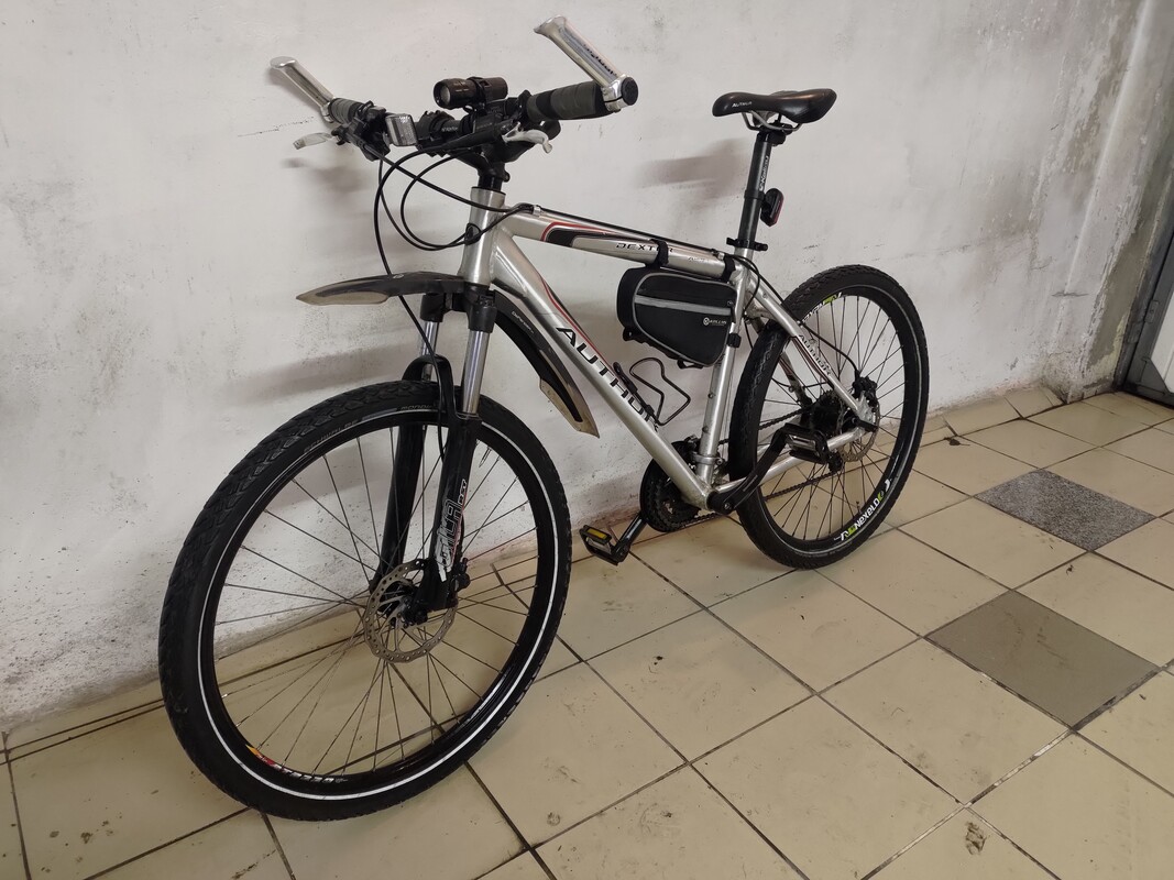 Elbląg Rower MTB Author Dexter 26 rozmiar ramy M. Przerzutki Shimano deore 3x8,hamulce hydrauliczne tarczowe. Pierwszy