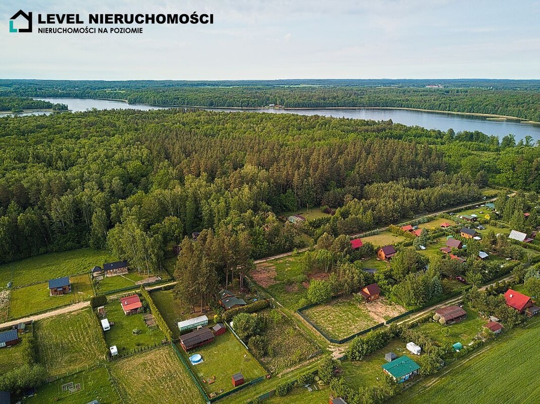 Elbląg LEVEL NIERUCHOMOŚCI Działka nad jeiorem z domkiem Szymonowo NIERUCHOMOŚCINA