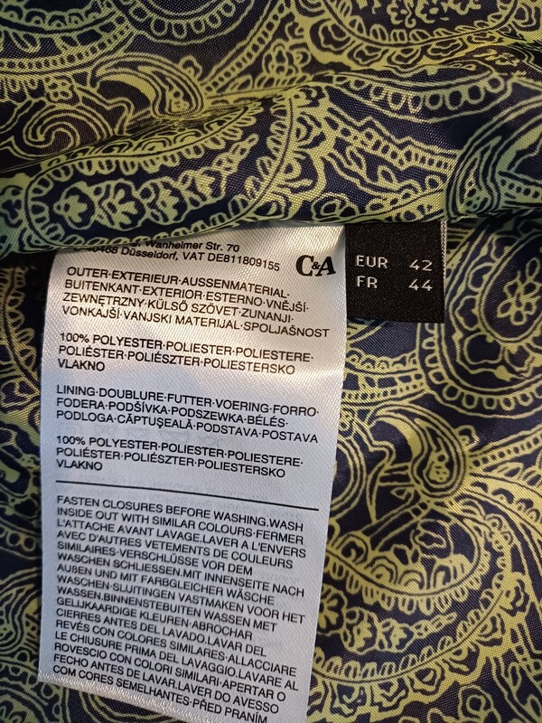 Elbląg NOWA Kurtka damska C& A wiosna rozmiar 42 kolor granatowy