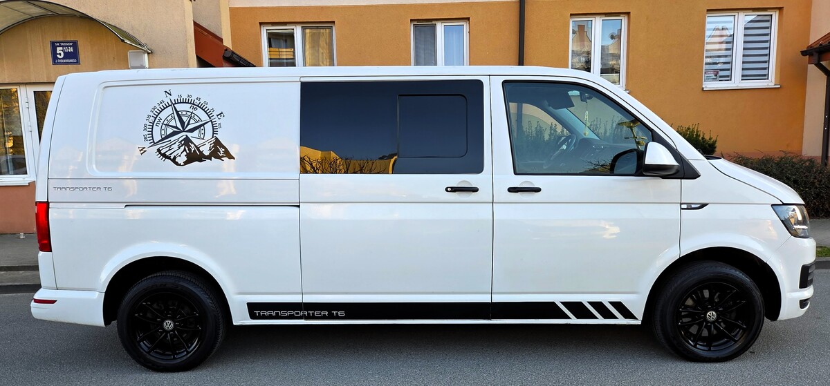 Elbląg Volkswagen Transporter T6 2,0TDI 102Km 2015Rok 3-Osobowy Jeden Własciciel-Abs Sprawna Klimatyzacja