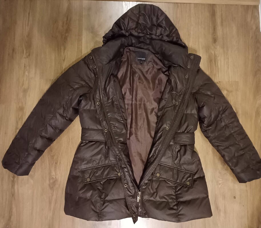 Elbląg Śliczna kurtka w kolorze czekoladowym firmy MARK ADAM NEW YORK rozmiar 44,stan idealny, wszystkie guziki i