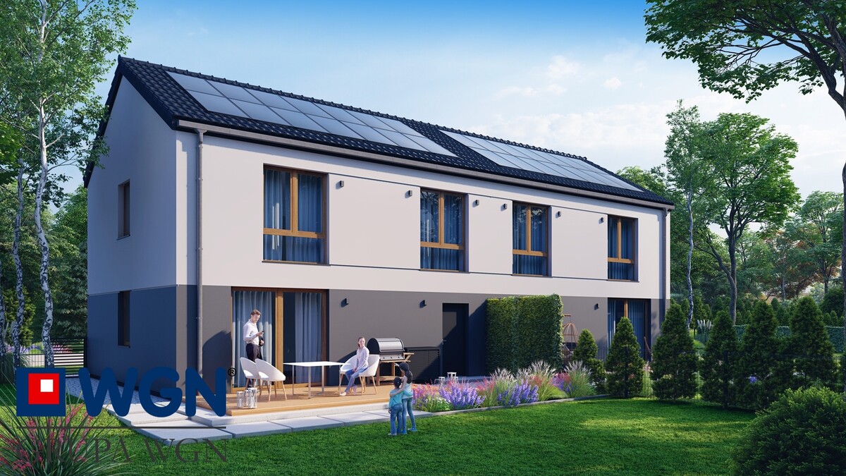 Elbląg NOWOCZESNY DOM W ZABUDOWIE DWULOKALOWEJ 116,37m² STAN DEWELOPERSKI