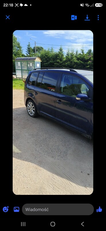 Elbląg Sprzedam VW Touran, prawdopodobnie uszkodzona turbina, lecz auto jeździ, cena do małej negocjacji