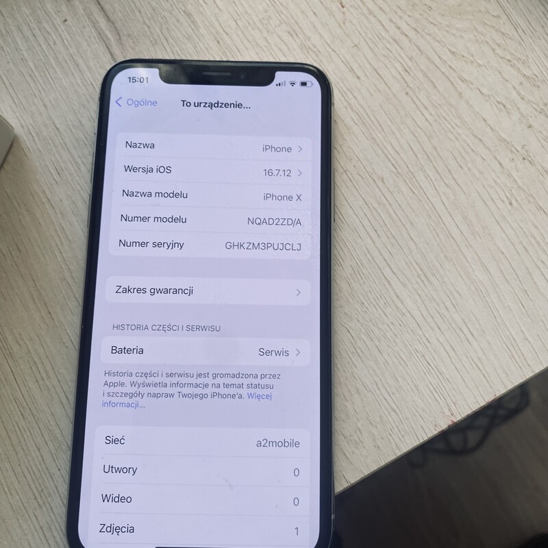 Elbląg Smartfon IPhone X
Bateria na poziomie 75 %. Stan bardzo dobry. Zawsze używany był w etui.