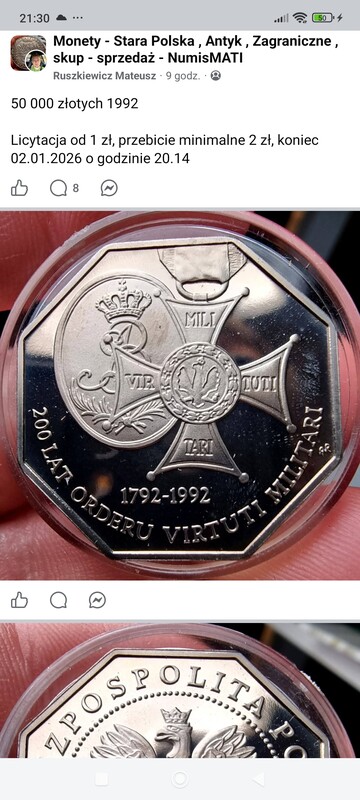 Elbląg Kupię monety polskie i z innych krajów srebrne jak i obiegowe, banknoty oraz akcesoria albumy klasery walizki