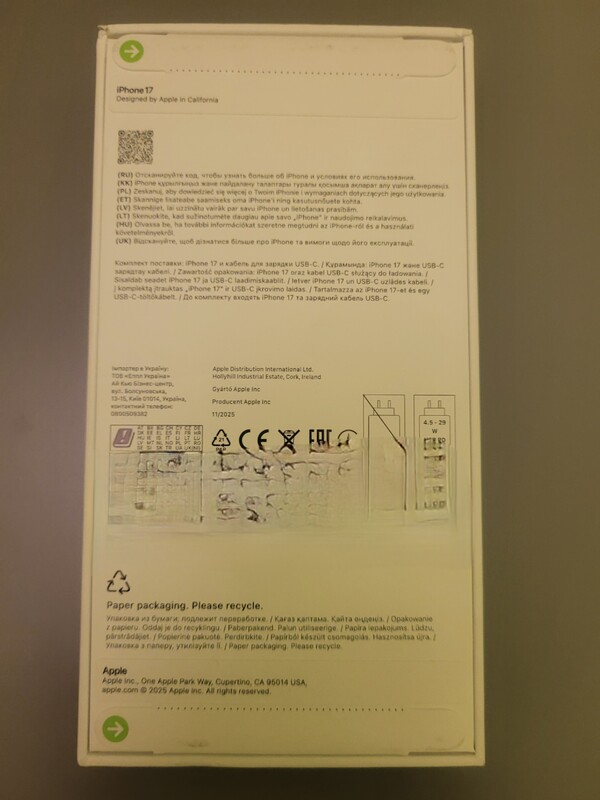 Elbląg 📱 Nowy iPhone 17 256GB Czarny Fabrycznie Zapakowany 🎁
